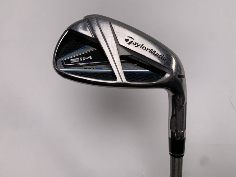 TaylorMade SIM MAX Single 9 Iron AeroTech SteelFiber i95 Stiff Graphite Mens RH