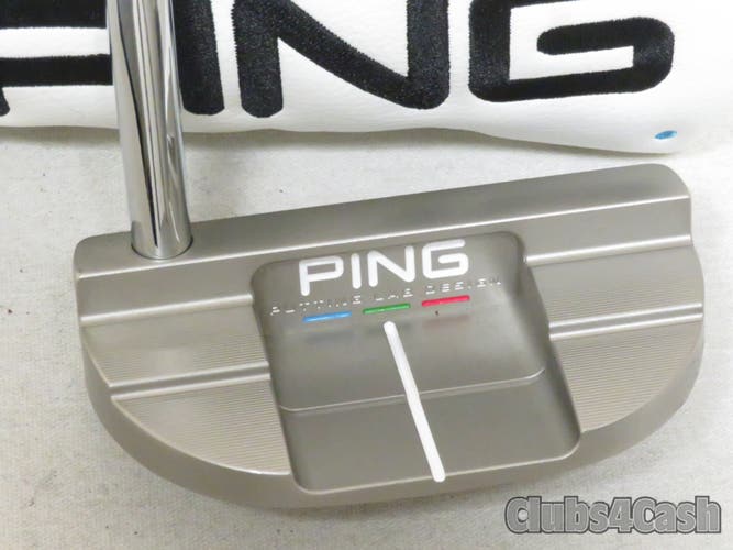 PING PLD Milled DS72 Satin Putter Mallet Double Bend 35" +Cover ... MINT