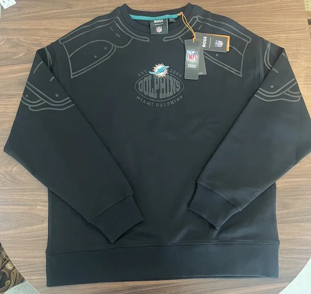 Miami Dolphins X Hugo Boss X NFL sweatshirt Size L NWT
