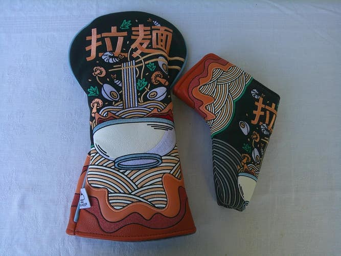 PINS & ACES Driver & Putter Head Cover Set - RAMEN