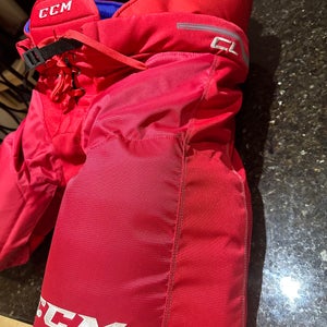 Men's RED Senior XL CCM HP-UCL 2 Piece Hockey Pants Pro Stock (New)