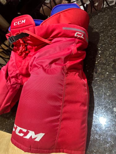 Men's RED Senior XL CCM HP-UCL 2 Piece Hockey Pants Pro Stock (New)