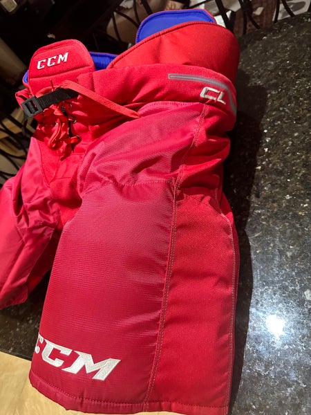 Men's RED Senior XL CCM HP-UCL 2 Piece Hockey Pants Pro Stock (New)