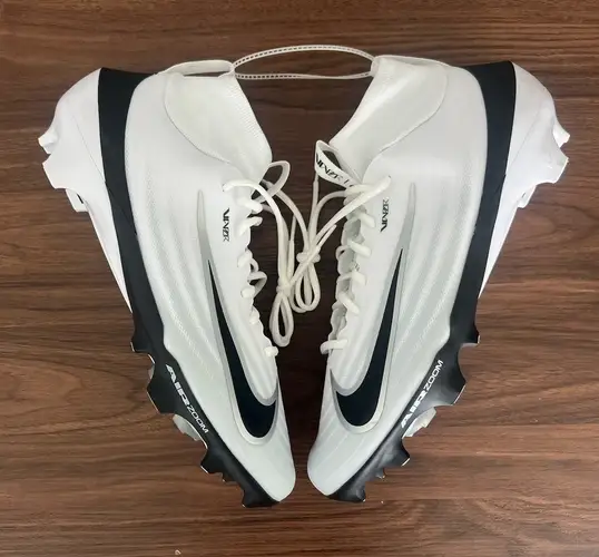 Men's Nike Zoom Air Vapor Pro 1 ‘White/Black’ Football Cleats IB2495-105 Size 14
