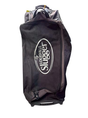 Used Louisville Slugger WHEEL BAG BB/SB Player Wheeled Bag Black 11835-S000200931