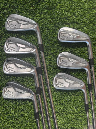 Right Hand Srixon ZX7 MK II Forged 4-PW Iron Set Project X 6.0 Steel Stiff Flex