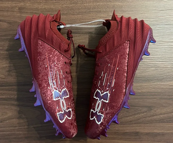 Size 8 Mens Under Armour Blur 2 MC Football Cleats Marron 3027978-602