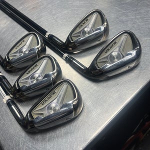Men's TaylorMade Burner Right Handed Iron Set Ladies Flex 5 Pieces Graphite Shaft (Used)