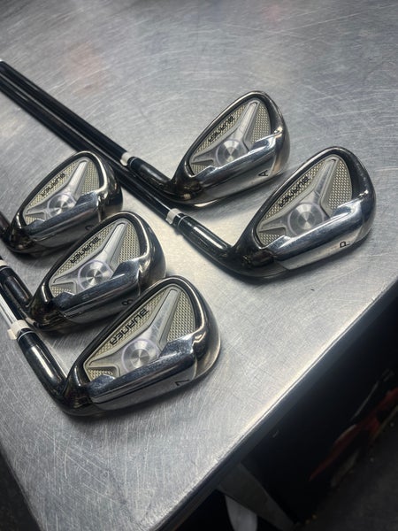 Men's TaylorMade Burner Right Handed Iron Set Ladies Flex 5 Pieces Graphite Shaft (Used)