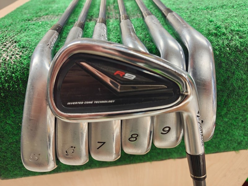 Taylormade R9 Golf Iron Set 4-PW Regular Flex Graphite Shaft Motore 65