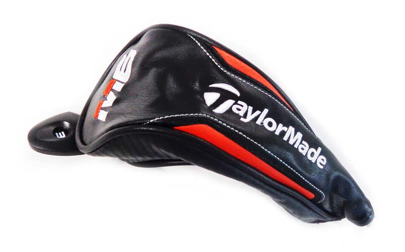 NEW TaylorMade M6 Black/White/Blood Orange Hybrid Headcover