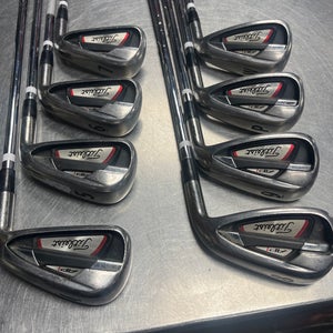 Men's Titleist 714 AP1 Right Handed Iron Set Stiff Flex (8 Clubs) #4 - #9, PW, GW Steel Shaft (Used)