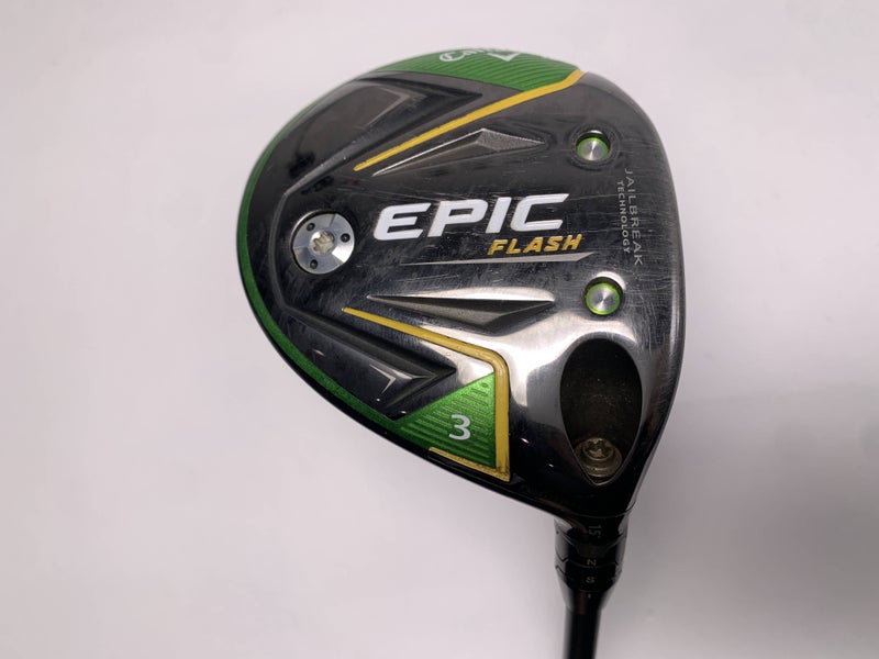 Callaway EPIC Flash 3 Fairway Wood 15* HZRDUS Smoke 6.0 Black 70g Stiff RH