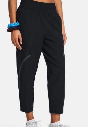 Black Small Women's Under Armour Unstoppable Pants Loose Fit (New)(SY2390)