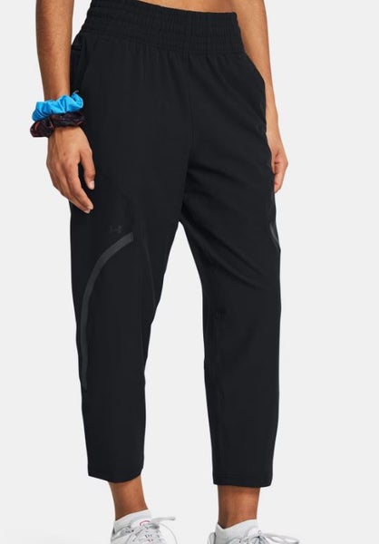 Black Small Women's Under Armour Unstoppable Pants Loose Fit (New)(SY2390)