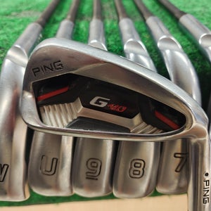Ping G410 Black Dot Golf Iron Set 5-PW,UW Stiff Flex Graphite Shaft