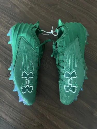 Under Armour Blur Smoke 2.0 MC Green Football Cleats 3027978-300 Men’s Size 16