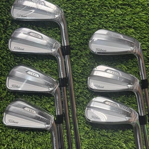 Right Handed Titleist T100 21 Iron Set - 4-PW - AMT Tour White S300 Stiff Flex Steel - NEW