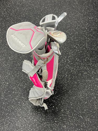 Used Top Flite PINK JUNIOR Jr Package Set RH Grey And Pink 7 Piece 11849-S000033601