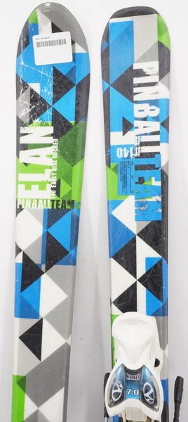 Elan Pinball Team Junior Skis with Bindings - 140 cm Used