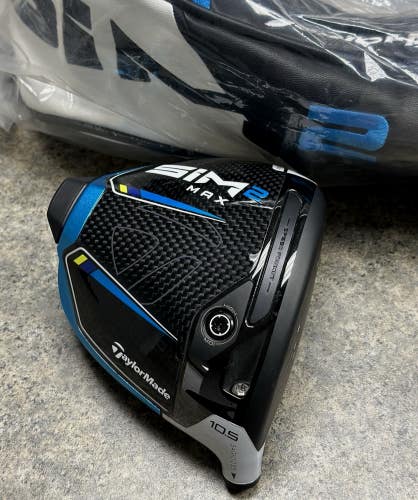 TaylorMade SIM2 MAX Driver Right Hand 10.5* RH Head Only w/ Headcover MINT!