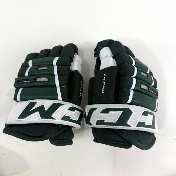 New CCM Dark Green Tacks 4R Pro Gloves | 11" | #191520285272