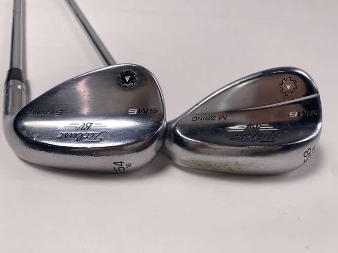 Titleist Vokey SM6 Tour Chrome Wedge Set 54* 10 | 58* 8 Wedge Steel Mens RH