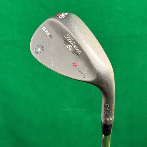 Titleist Vokey SM6 Jet Black 56-8M 56 Sand Wedge Vokey Design Steel Wedge Flex