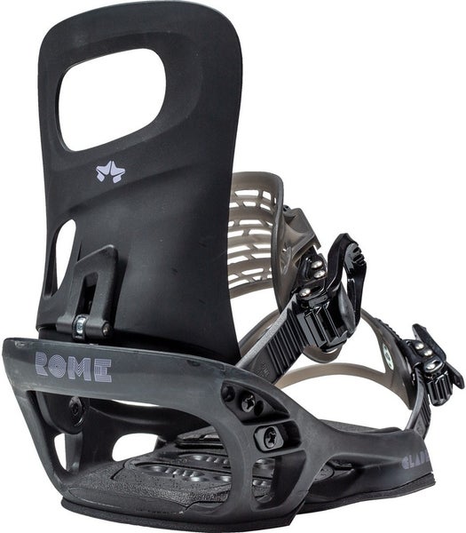 Rome Glade Snowboard Bindings, Women's Small (US 4 - 7.5), Black New