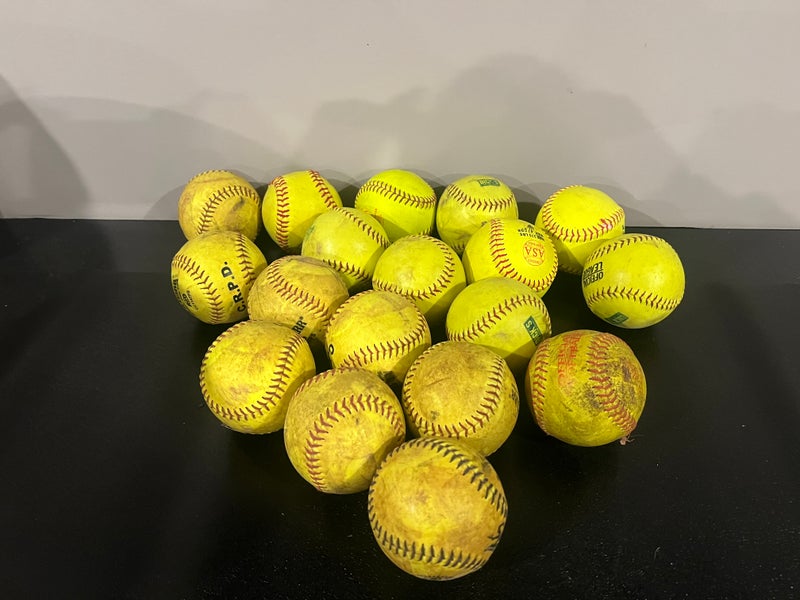 Softballs (Used) - 18 Practice Balls