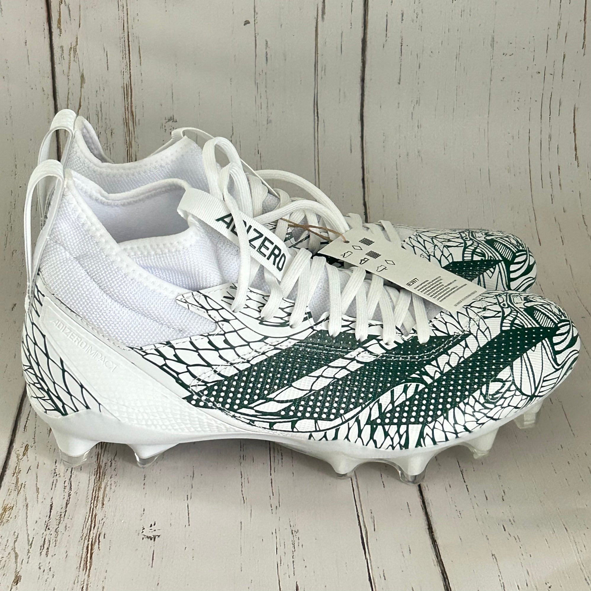 Adidas Adizero Impact Exotic Speed Green Football Cleats 