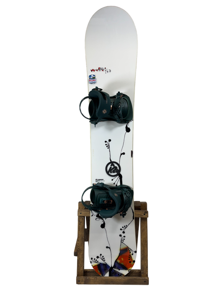 147cm Rome Blue Snowboard W/ Union Trilogy Bindings