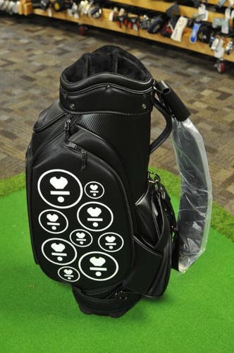 LAB Golf Black Tour Staff Golf Bag NEW! RARE! 6-Way Top  #206160