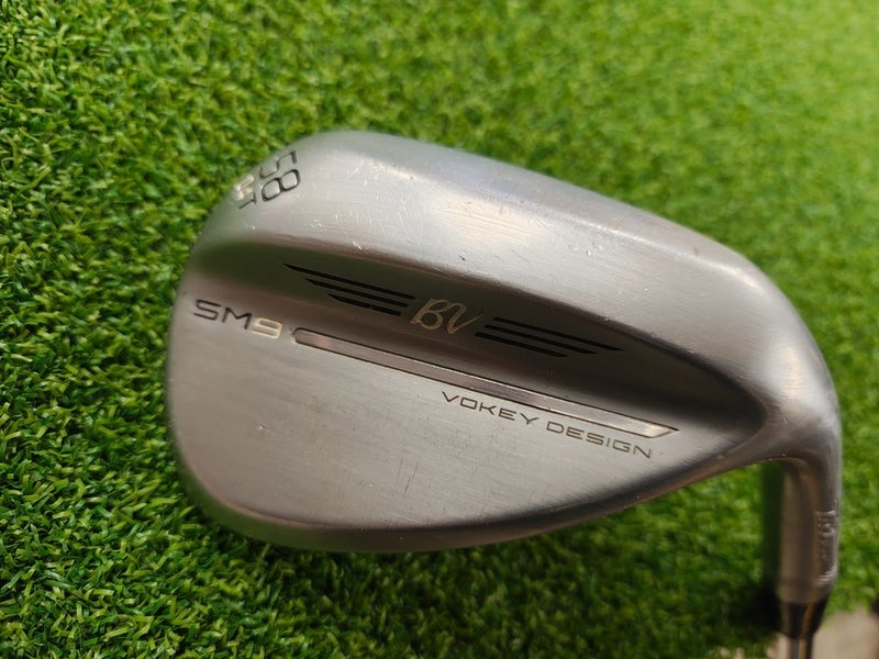 Titleist Vokey SM9 Chrome Lob Wedge LW Steel Shaft 58.04 T Grind 58 Degree