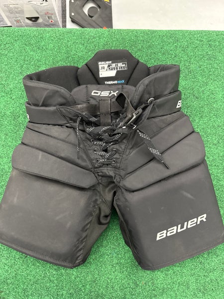 Black Bauer GSX Hockey Goalie Pants (Used) | Junior Large/XL
