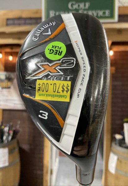 Callaway X HOT 19 #3 Hybrid 40.5" X HOT Regular Flex Graphite Shaft RH USED