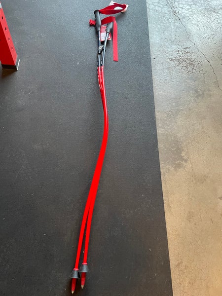 Brand New Swix Race Carbon Double Bend Speed Ski Poles DH/SG 135cm