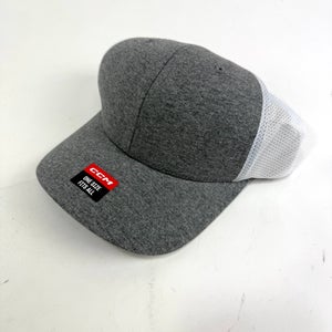 New CCM Dark Grey Heathered Trucker Cap | Senior OSFA | #191520312732
