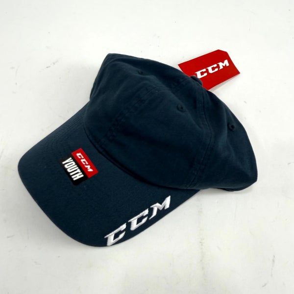 New CCM Navy Youth Team Slouch Adjustable Cap | #888600332987
