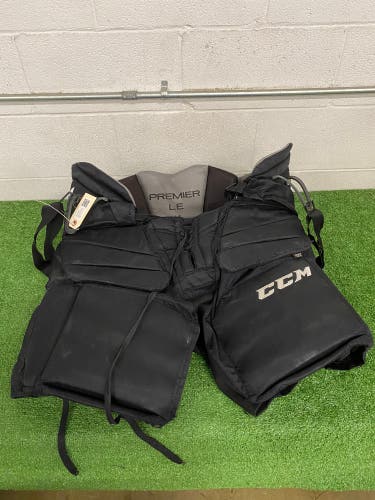 Black Senior Large CCM Premier le Hockey Goalie Pants (Used)