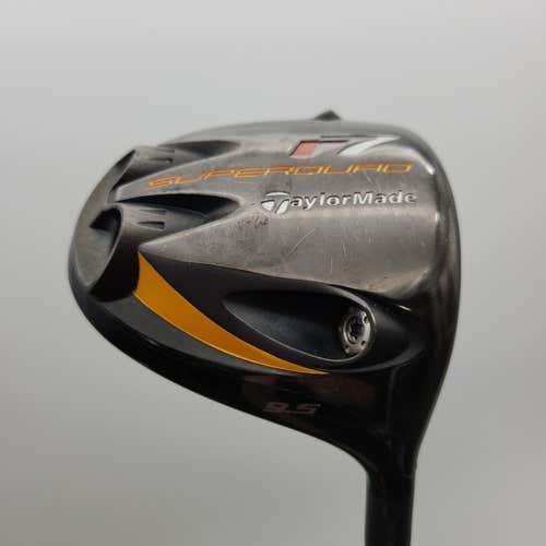 2007 TAYLORMADE R7 SUPERQUAD DRIVER 9.5* STIFF GRAPH DESIGN GOOD