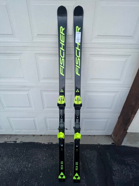 FIS Mens Fischer World Cup GS Skis 193 cm With Bindings