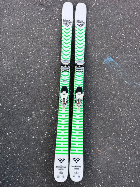 Men's Black Crows Captis 178 cm All Mountain Skis With Bindings Max Din 13 (Used)