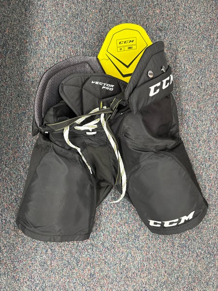 Black CCM Vector Pro Hockey Pants (Used) | Senior Small