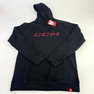 New CCM Black Holiday Pullover Hoodie | Senior L | #191520491789