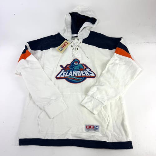New CCM New York Islanders Jersey Pullover Hoodie | Senior S | #191520573423