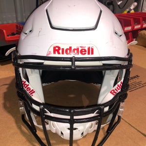 USED RIDDELL FLEX ADULT HELMET - XL - METALLIC WHIITE