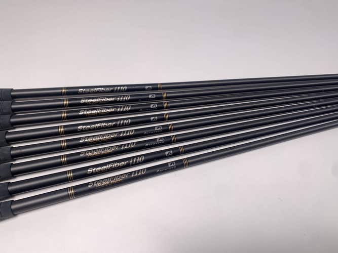 AeroTech SteelFiber i110 Stiff  Iron Set 8 Shafts 34.25''-37.50''- Pull 0.37