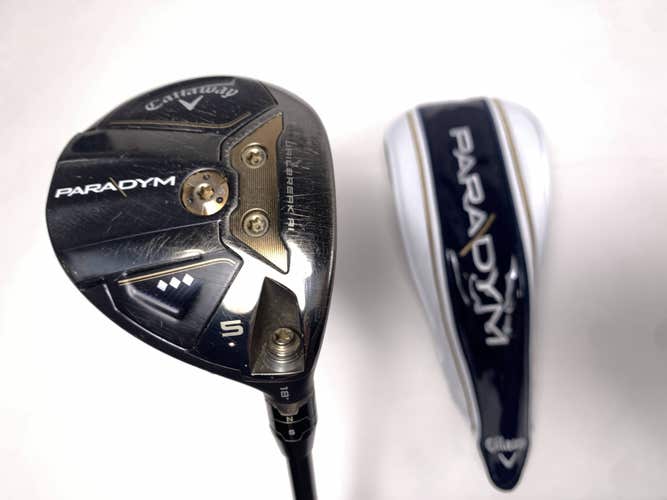 Callaway Paradym Triple Diamond 5 Fairway Wood 18* Kai'li White 70S Stiff RH HC