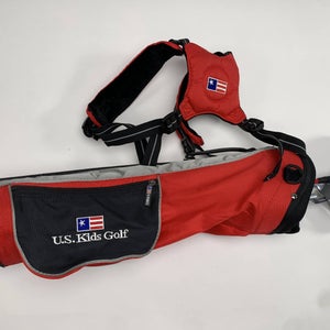 U.S. Kids Golf Ultralight Red 39'' Club Set 3W 7i Putter Junior RH +Bag